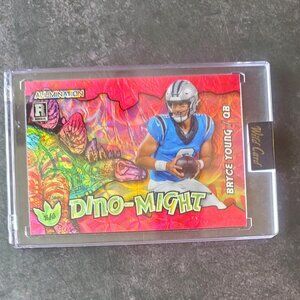 Bryce Young  2023 Wild Card Dino-Might Rookie RC 3/4  #AD-BY Panthers Pink